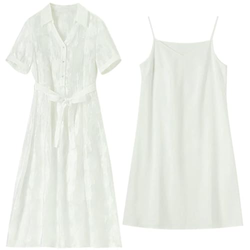 Vestido largo para mujer sin mangas, cuello en V, cruzado, liso, estilo casual