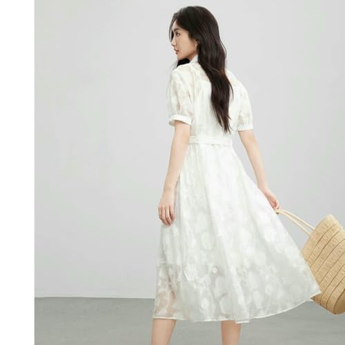 Vestido largo para mujer sin mangas, cuello en V, cruzado, liso, estilo casual